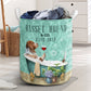 Basset Hound Dog And Bath Soap Laundry Basket For Room Home Organizer