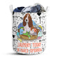Small Size Basset Hound Dog Love Pattern Laundry Basket For Bathroom Bedroom Storage