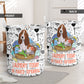 Basset Hound Dog Love Pattern Laundry Basket For Nursery Dorm And Home Storage