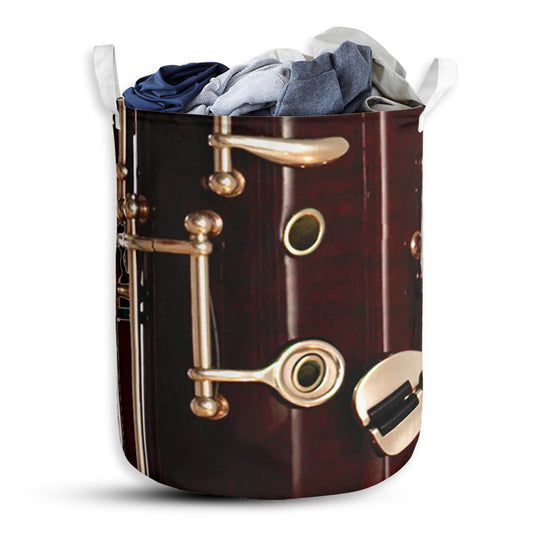 Small Size Bassoon Shortcut Laundry Basket For Bathroom Bedroom Storage