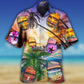 Beach Cocktail Hawaiian Shirt Design Detail For Sunny Adventures And Casual Wear
