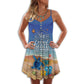 Beach All She Love Turtle V-Neck Sleeveless Cami Dress For Island Holidays And Thoughtful Gifting