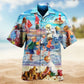 Beach Peace Within Hawaiian Shirt For Summer Vacation, Beach Travel, And Casual Wear