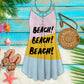 Beach V-Neck Sleeveless Cami Dress For Ocean Lovers And Sunny Getaways