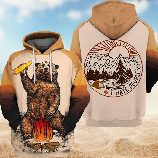 Carefree Bear Hoodie For Wildlife Inspired Outfits Outdoor Trips And Thoughtful Gifting