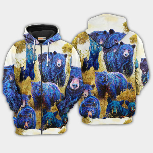Bear Love Animals Hoodie For Animal Artwork Fans Seasonal Events And Gift Giving