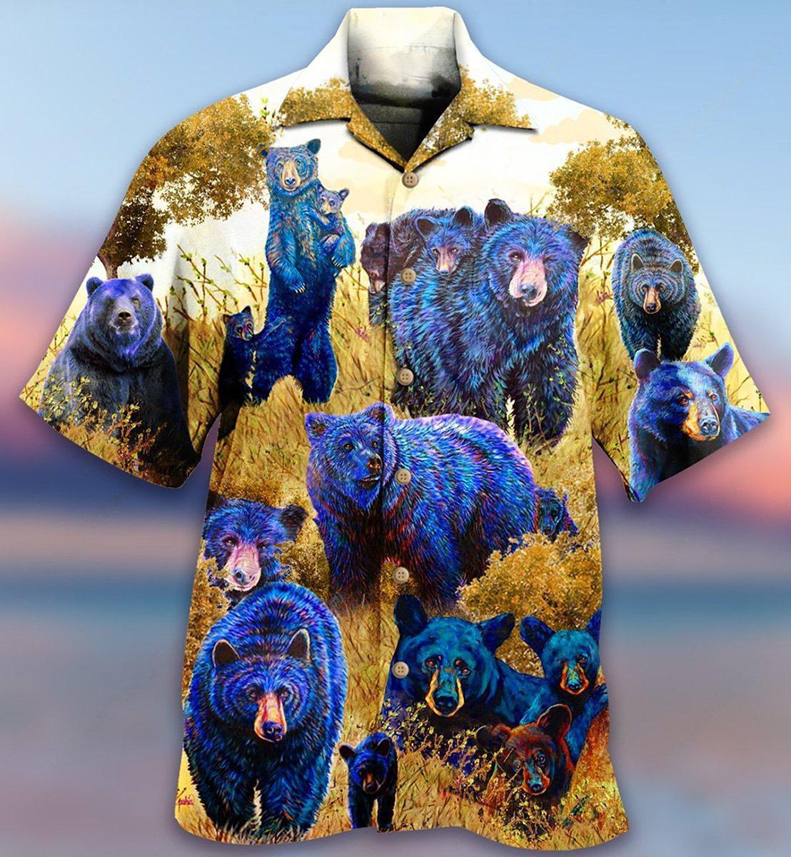 Bear Animals Hawaiian Shirt Design View For Resort Travel And Thoughtful Gifting