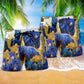 Bear Love Animals Love Life Hawaiian Print Beach Shorts For Relaxed Warm Weather Wear