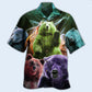 Neon Bear Ligh Hawaiian Shirt For Summer Events And Casual Outdoor Wear