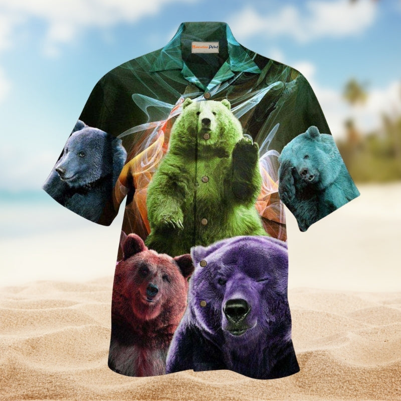 Vintage Gardening Plants Hawaiian Shirt Creative Print View For Tropical Vacations