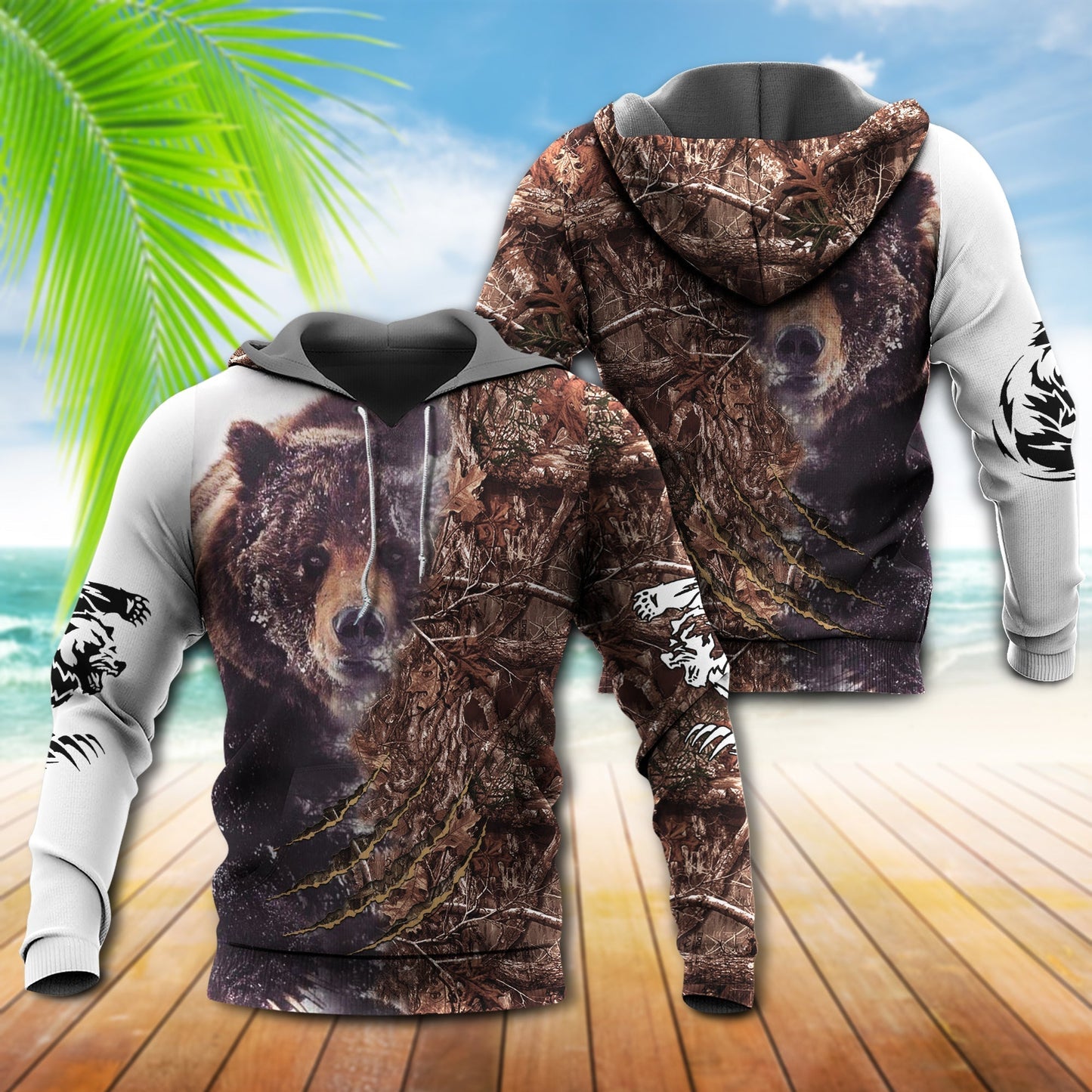 Strong Bear Love Nature Hoodie For Pet Lovers Casual Style Holidays And Thoughtful Gifts