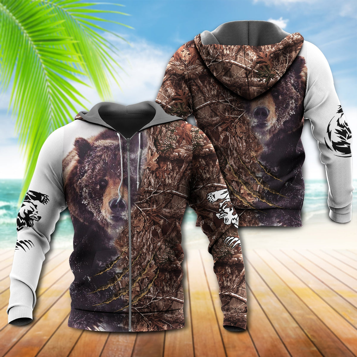 Strong Bear Love Nature Hoodie For Pet Lovers Casual Style Holidays And Thoughtful Gifts