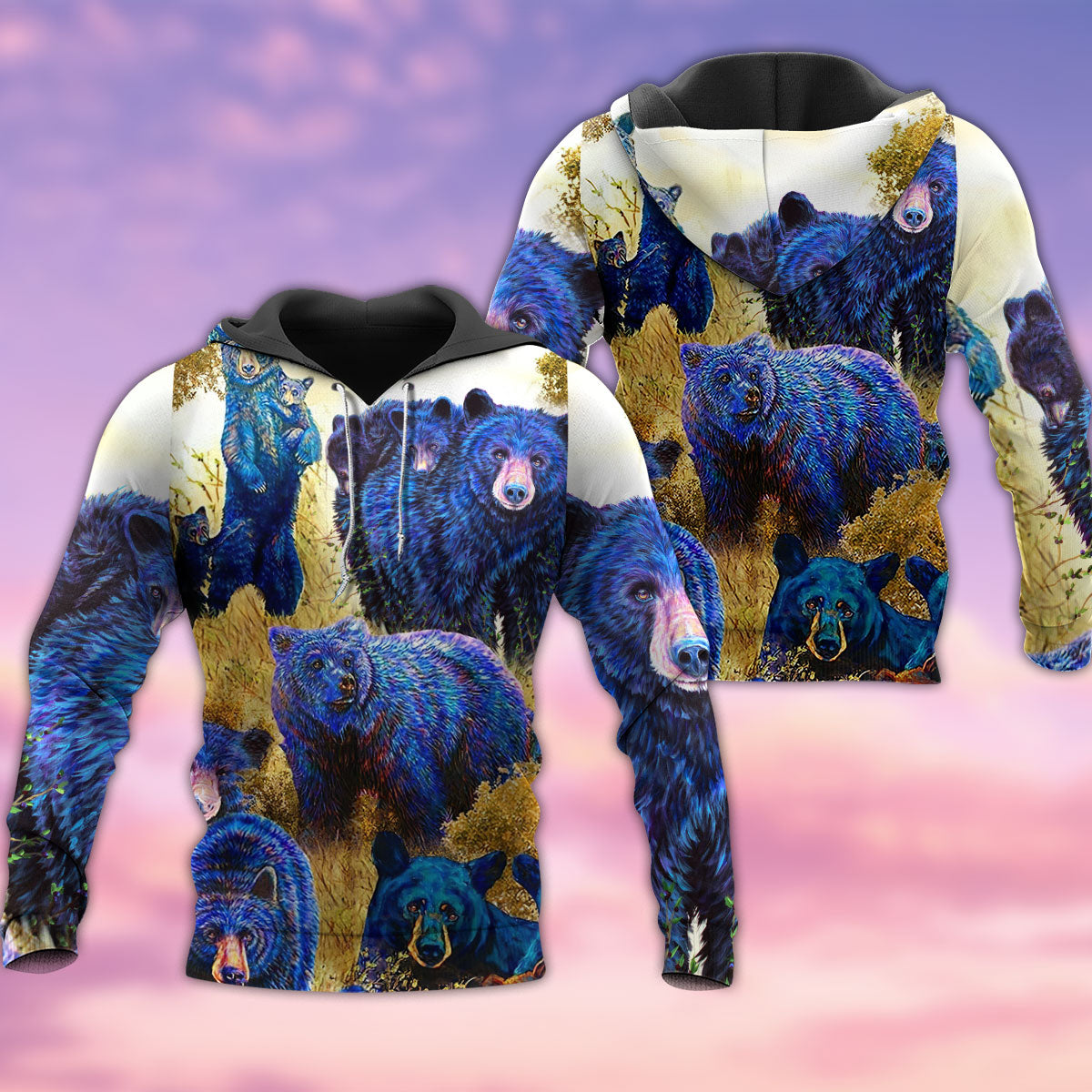 Bear Love Animals Wild Hoodie For Animal Artwork Fans Seasonal Events And Gift Giving