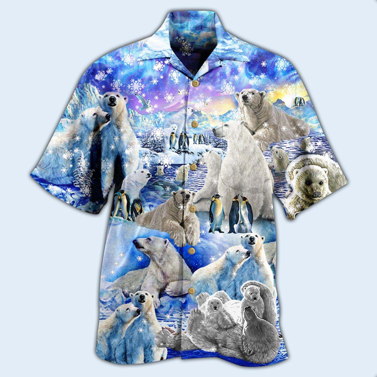 Happy Bear Humans Head Hurt Hawaiian Shirt Pattern Detail For Vacation Travel And Daily Wear