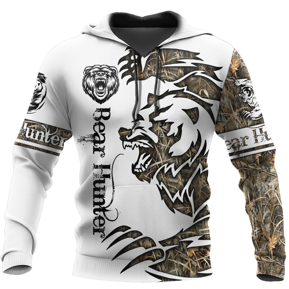 Classic Bear Tattoo Hoodie For Animal Lovers Casual Streetwear Travel And Everyday Comfort