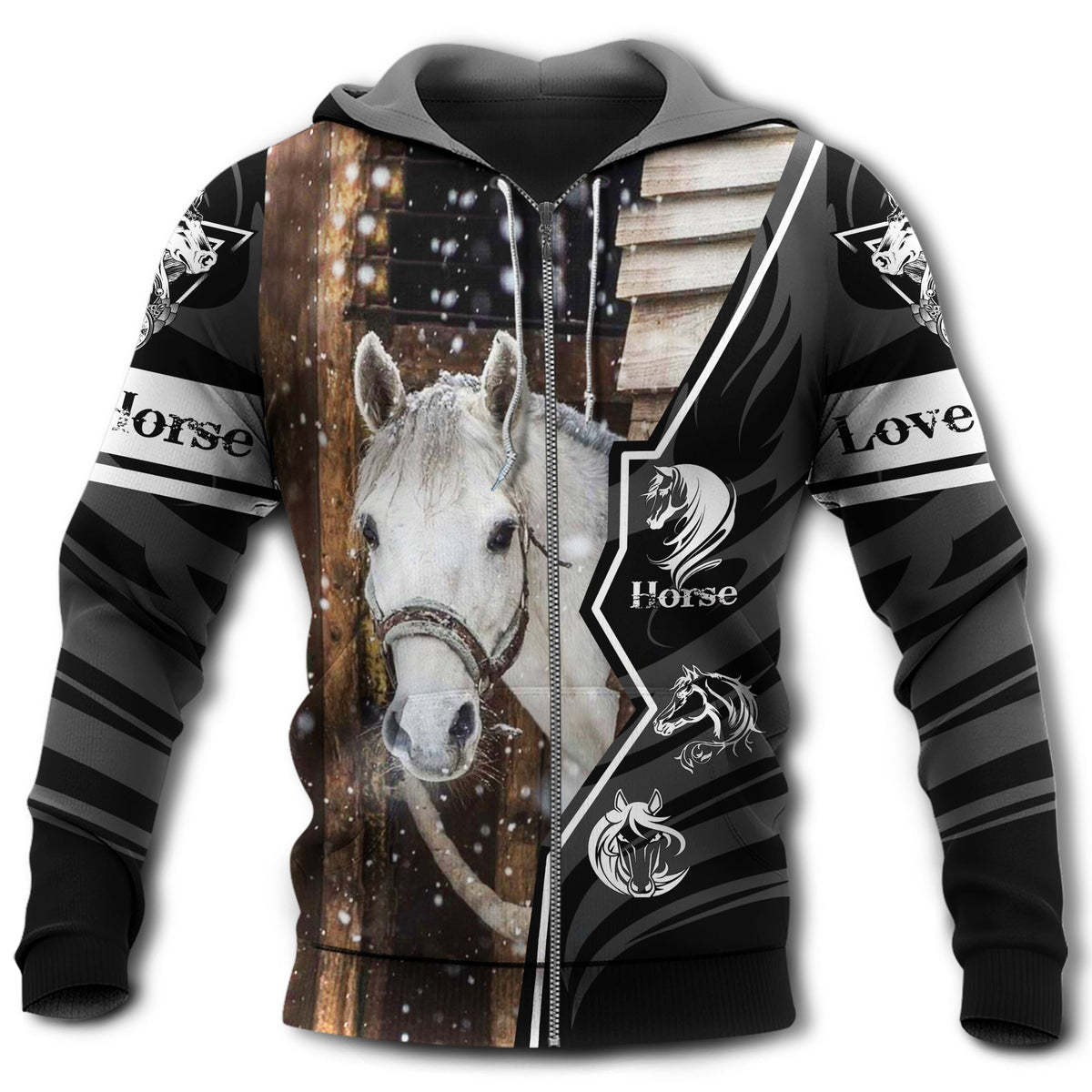 Beautiful Horse Love Hoodie For Ranch Style Adventures Daily Wear And Thoughtful Gifts