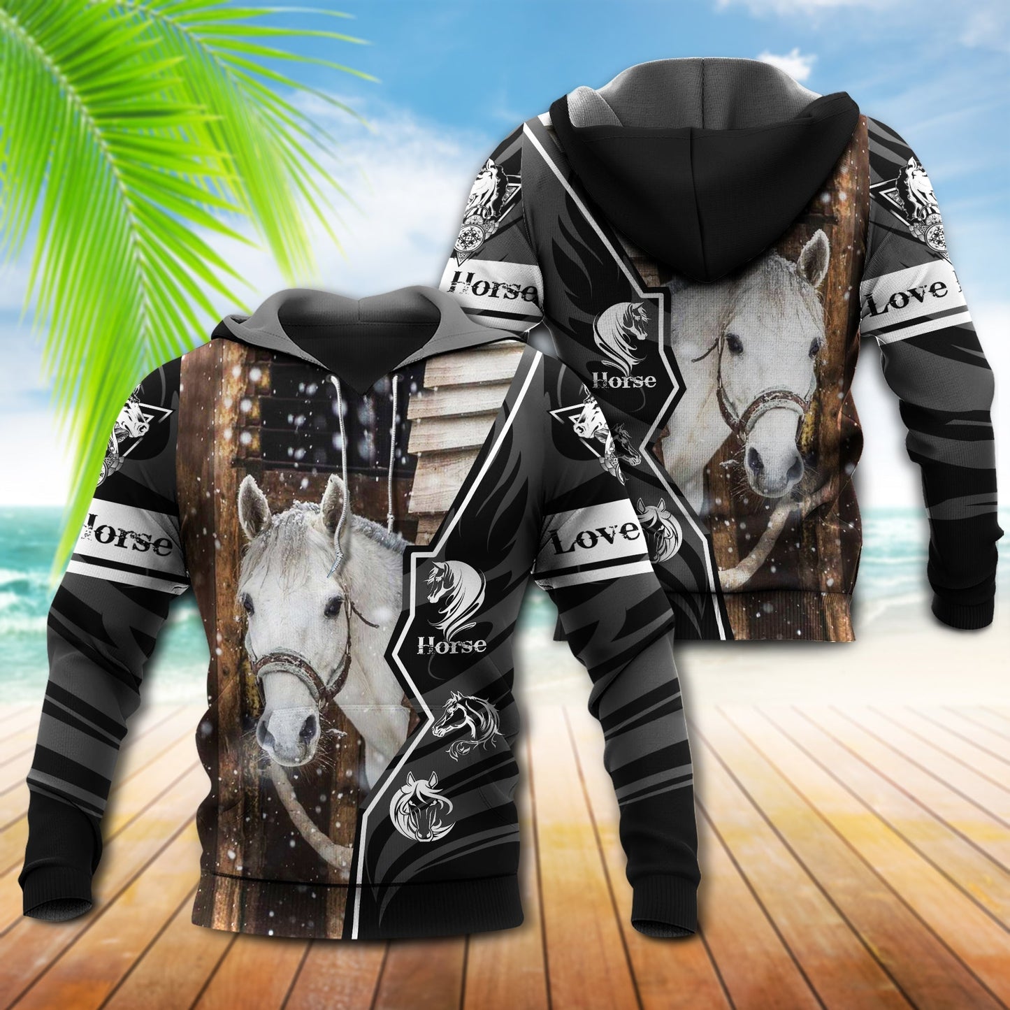 Beautiful Horse Love Hoodie For Ranch Style Adventures Daily Wear And Thoughtful Gifts