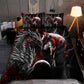 Red Dragon And Wolf Fantasy Bedding Cover For Fantasy Bedroom Decor