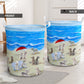 Bedlington Terrier In Beach Laundry Basket For Nursery Dorm And Home Storage
