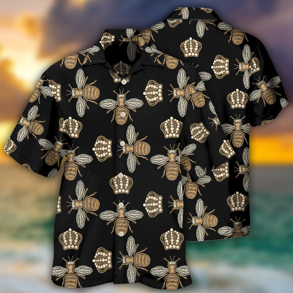 Bee Sweet Honey Nature Hawaiian Shirt For Resort Trips, Coastal Parties, And Warm Weather Style