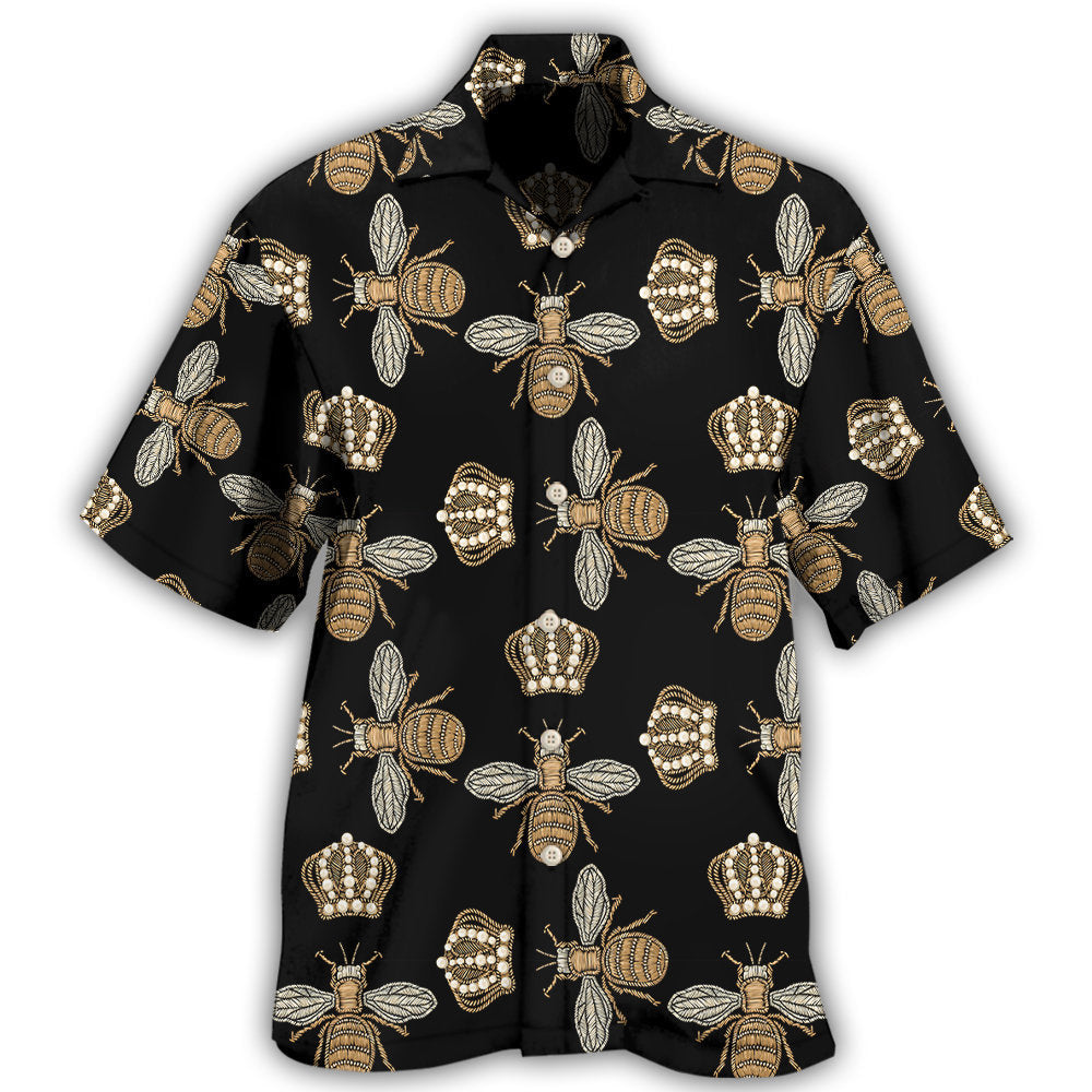 Bee Sweet Honey Nature Hawaiian Shirt For Resort Trips, Coastal Parties, And Warm Weather Style