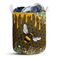 Small Size Bee Flower Honey Laundry Basket For Bathroom Bedroom Storage