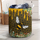 Bee Flower Honey Laundry Basket For Room Home Organizer