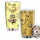 Bee Jewelry Golden 20 Oz Tumbler For Coffee Travel And Daily Drinks