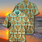 Sunflower Honey Bee Hawaiian Shirt With Detailed Graphic For Island Trips Summer Gatherings And Comfortable Daily Wear