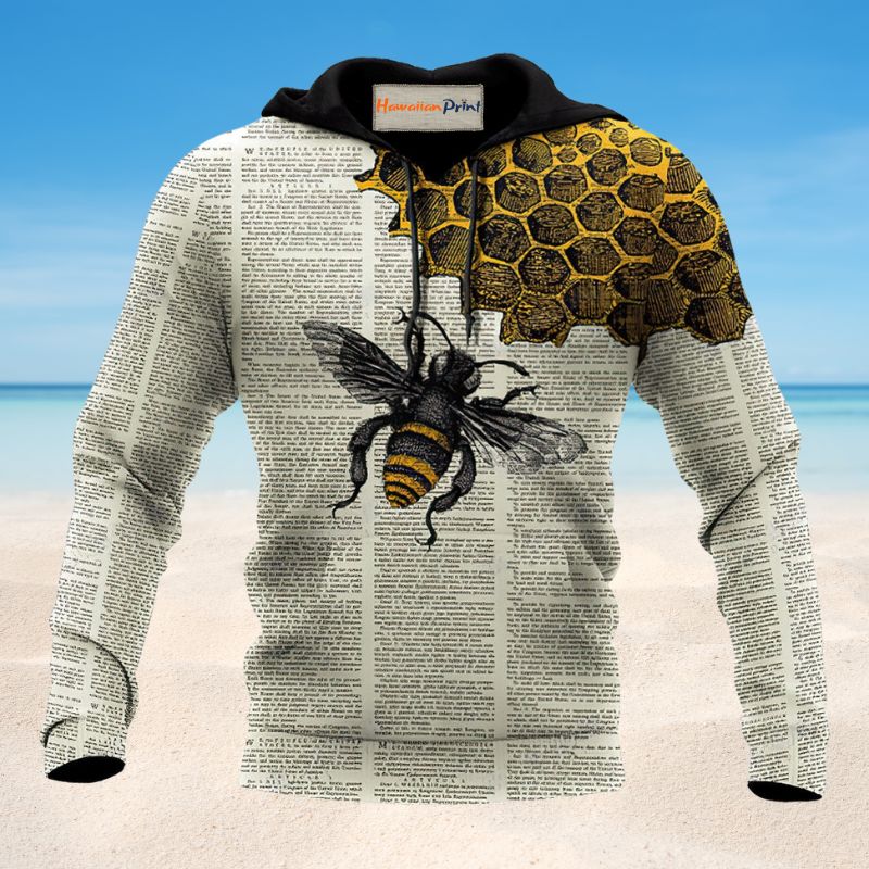 Bee Dictionary Page Hoodie For Travel Days Outdoor Events And Thoughtful Gifts