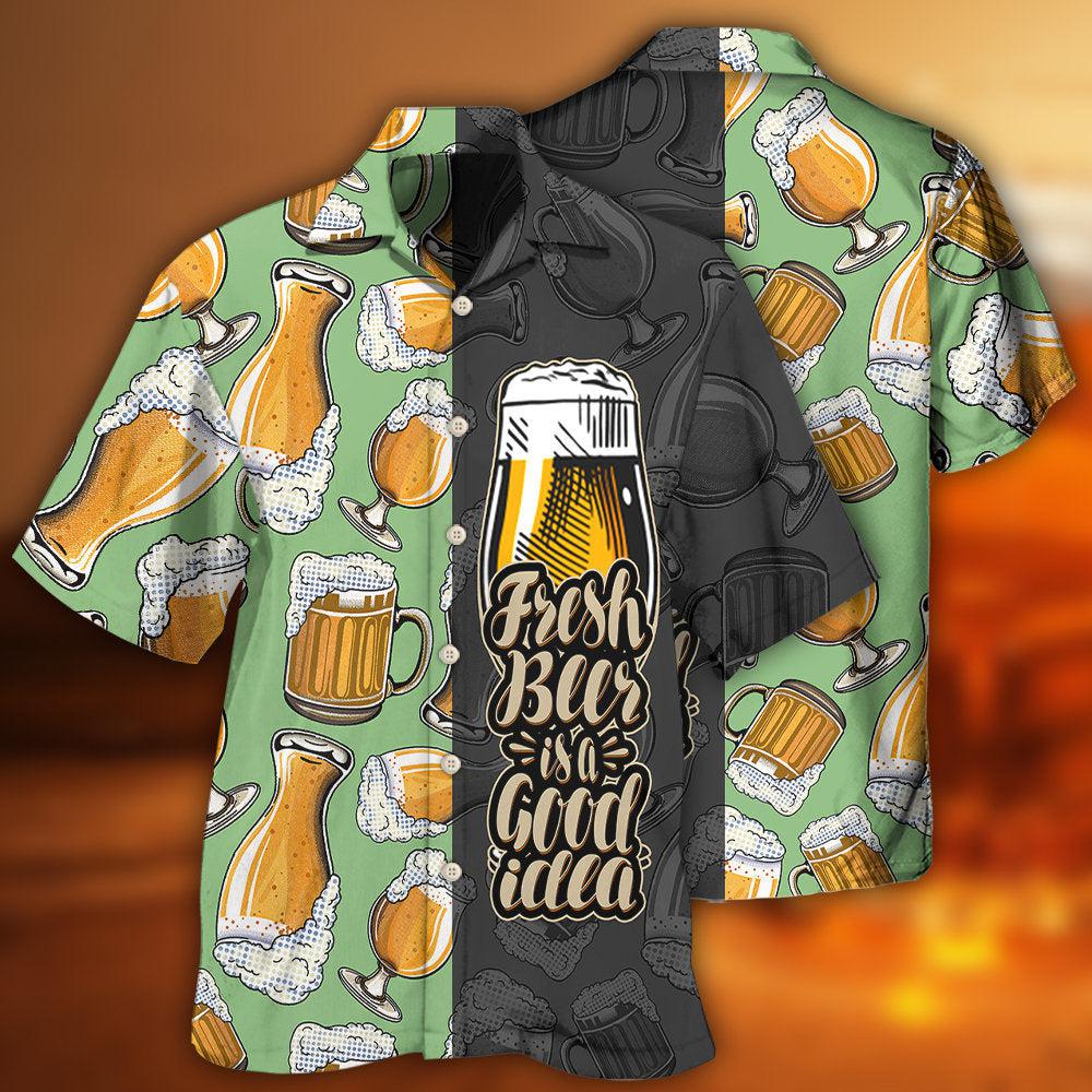 Fresh Beer Idea Hawaiian Shirt For Beach Days, Summer Outings, And Thoughtful Gift Giving