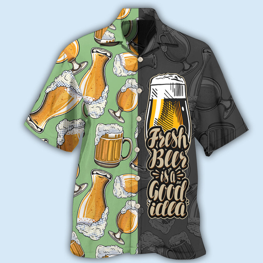 Fresh Beer Idea Hawaiian Shirt For Beach Days, Summer Outings, And Thoughtful Gift Giving