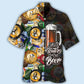 Save Water Drink Beer Hawaiian Shirt For Summer Vacation, Beach Travel, And Casual Wear
