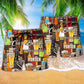 Beer Craft Factory Original Beach Shorts Design Detail For Resort And Beach Day Style