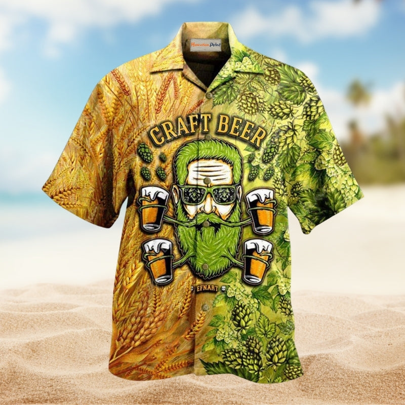 Craft Beer Humor Hawaiian Shirt For Island Getaways Beach Parties And Comfortable Vacation Style