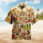 Santa Craft Beer Theme Hawaiian Shirt For Coastal Travel Summer Holidays And Thoughtful Casual Gifts