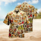 Santa Craft Beer Theme Hawaiian Shirt For Coastal Travel Summer Holidays And Thoughtful Casual Gifts