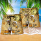Craft Beer Beach Shorts Pattern Detail For Weekend Travel And Relaxed Holiday Style