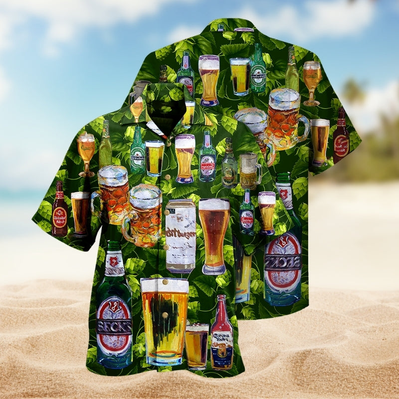 Tropical Funny Camping Hippie Stay Trippy Hawaiian Shirt Design View For Vacation Style