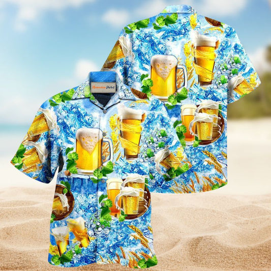 Craft Beer Humor Hawaiian Shirt For Island Vacations Warm Weather Events And Relaxed Everyday Style