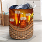 Beverage Theme Rattan Texture Laundry Basket For Room Home Organizer
