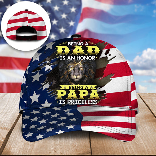 Dad Honor Lion Classic Cap For Outdoor Activities Weekend Trips And Casual Wear