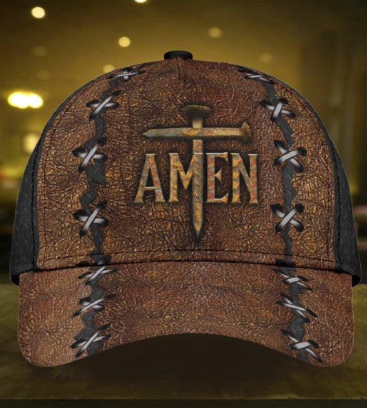 Believe In Jesus Amen Cross Faith Classic Cap For Seasonal Outings Outdoor Adventures And Daily Wear