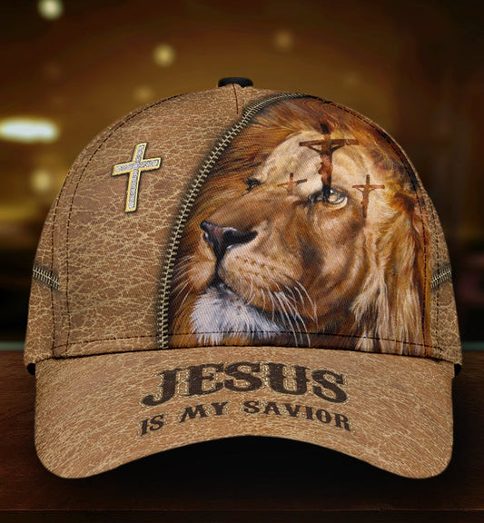 Believe In Faith Lion Classic Cap For Outdoor Events Beach Travel And Relaxed Daily Style