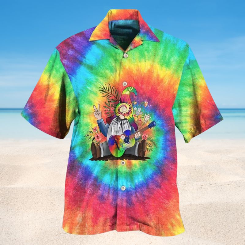 Power Music Gnome Hawaiian Shirt For Beach Days, Summer Outings, And Thoughtful Gift Giving