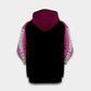 Pink Believe Ribbon Flower Hoodie For Awareness Campaigns Comfortable Wear And Supportive Gifting