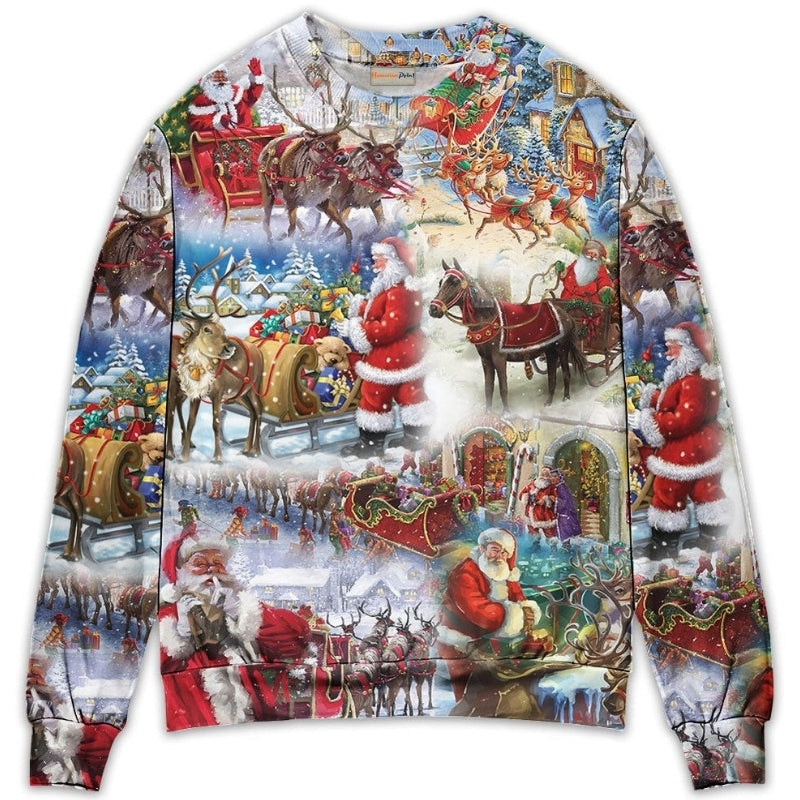 Christmas Magic Celebration Sweater For Holiday Travel Winter Outings And Cheerful Gift Giving