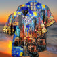 America Beloved New York City Hawaiian Shirt For Summer Vacation Beach Travel And Relaxed Casual Wear