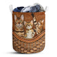 Small Size Bengal Cat Rattan Texture Basic Laundry Basket For Bathroom Bedroom Storage