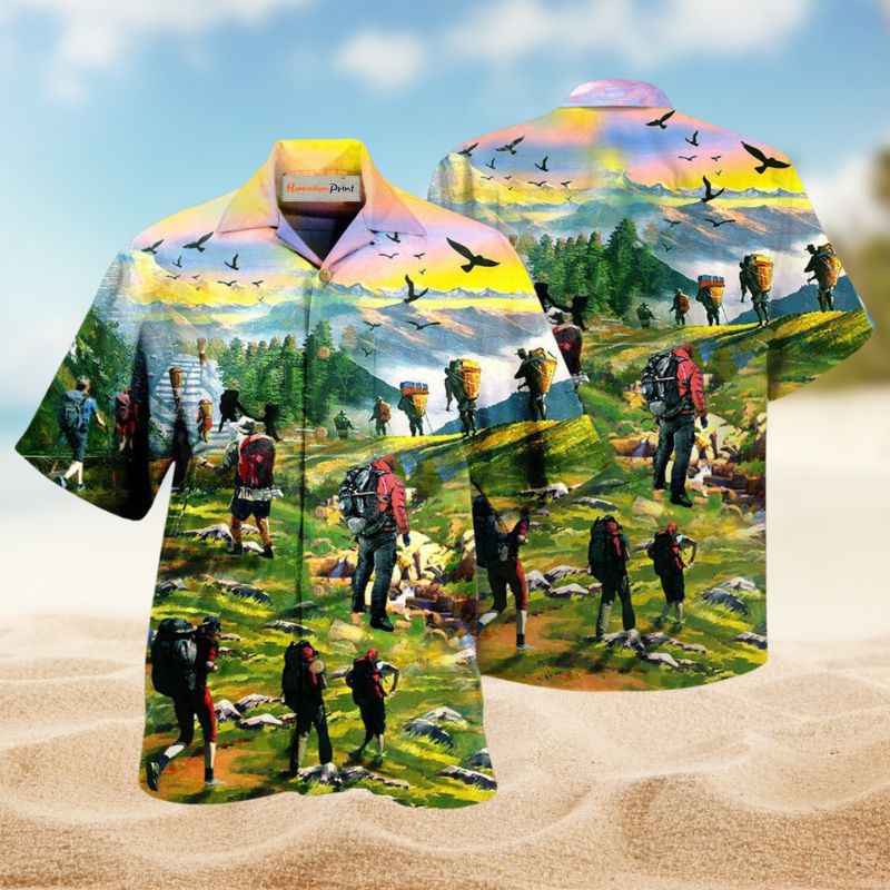 View Hardest Climb Hawaiian Shirt For Island Vacations, Resort Wear, And Relaxed Seasonal Style
